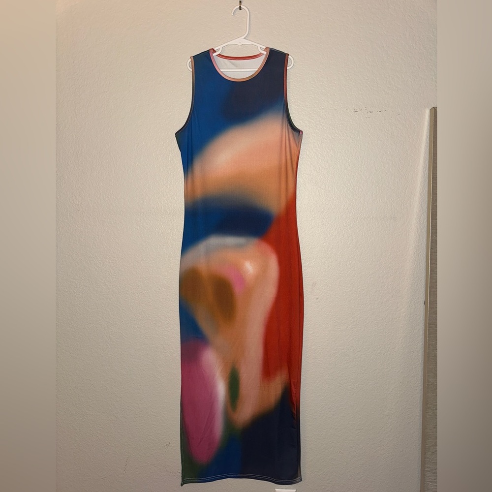 Multicolor Midi Dress